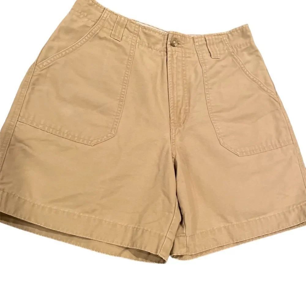 Columbia Khaki Shorts Flat Front Size 6
